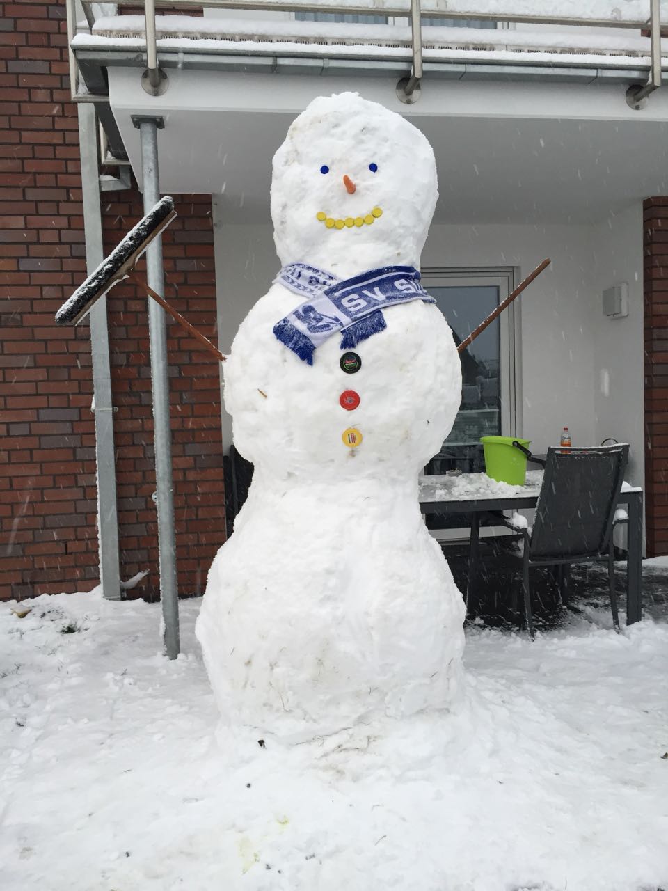 Schneemann Bauen Lustige Schneemänner